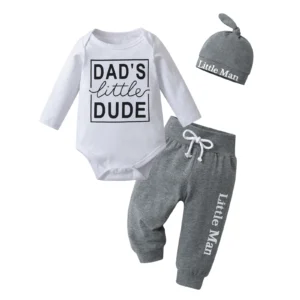 Newborn Infant Baby Boy 3PCS Clothes Set