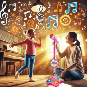 HESHENGLI-5352A Pink Microphone Musical Speaker